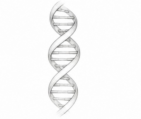 Ilustração de uma molécula de DNA